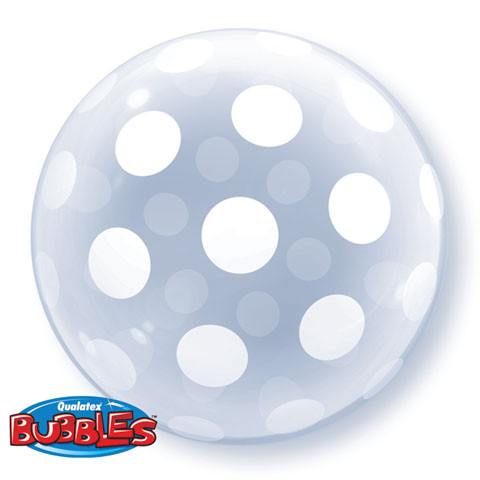 20" / 51cm Deco Bubble Big Polka Dot All Around Qualatex #16872