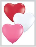 6″ / 15cm Solid Colour Heart Latex Love Assortment Qualatex #47949-1