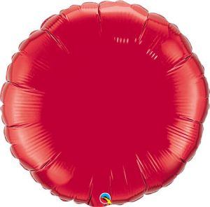 36″ / 91cm Solid Colour Round Ruby Red Qualatex #12681
