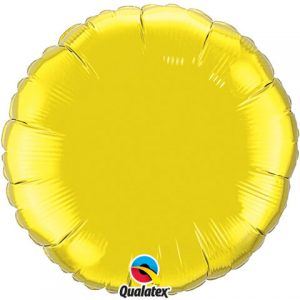 18″ / 46cm Solid Colour Round Citrine Yellow Qualatex #22637