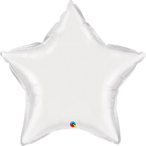 36″ / 91cm Solid Colour Star White Qualatex #12348