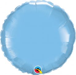 18″ / 46cm Solid Colour Round Pale Blue Qualatex #12908