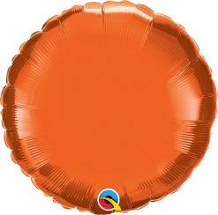 18″ / 46cm Solid Colour Round Orange Qualatex #12916