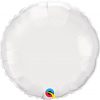 18″ / 46cm Solid Colour Round White Qualatex #12921