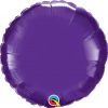 18" / 46cm Solid Colour Round Quartz Purple Qualatex #99639