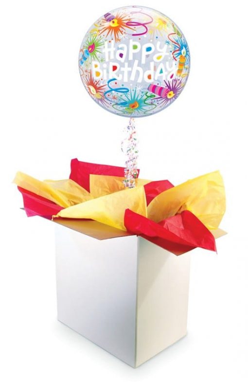 22" / 56cm Poczta Balonowa Premium na Urodziny z Balonem Bubble