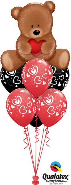 Bukiet 687 Cuddy-Wuddly Valentine Bear #16453 11123-6