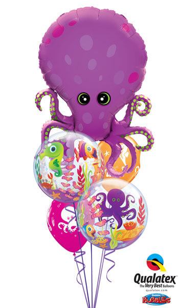 Bukiet 236 Amazing Octopus Qualatex #25164 27499-2 17944-2