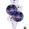 Bukiet 637 New Year Balloons Qualatex #40085-2 37503-3