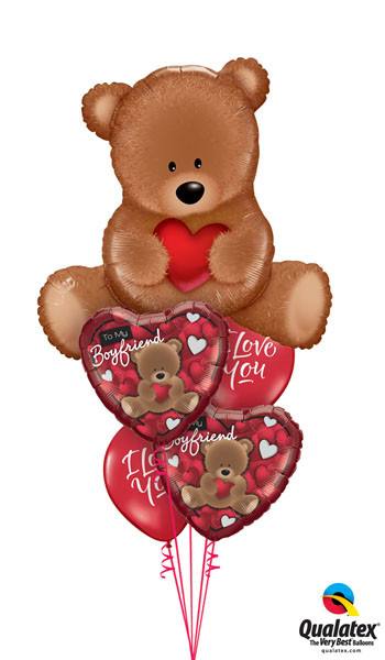 Bukiet 8 Teddy Bear Love Qualatex #16453 41318-2 41320-2 37504
