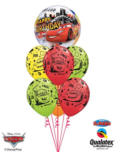 Bukiet 441 Disney Pixar Lightning McQueen & Mater Birthday Qualatex #14759 18706-6