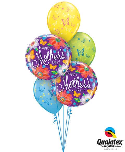 Bukiet 563 Mother's Day Butterflies Qualatex #24082-2 14518-3