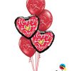 Bukiet 684 Red Valentine's Hearts #21630-2 40311-3