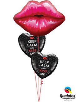 Bukiet 132 Big Red Kissey Lips Qualatex #16451 21831-2
