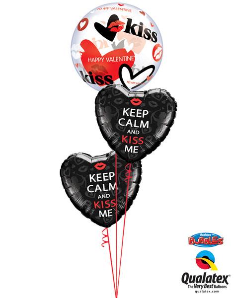 Bukiet 148 Valentine"s Kisses & Hearts Qualatex #27539 21831-2