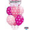 Bukiet 490 Valentine's Arrows & Hearts Qualatex #46048 27051-6