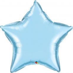 36″ / 91cm Solid Colour Star Pearl Light Blue Qualatex #21148