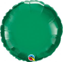 18" / 46cm Solid Colour Round Emerald Green Qualatex #99642