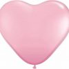 11" / 28cm Solid Colour Heart Latex Pink Qualatex #43727-1