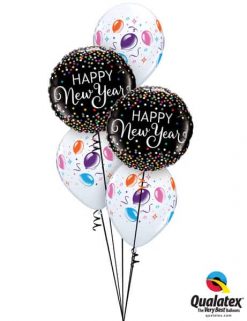 Bukiet 640 New Year's Confetti Streamers Qualatex #52891-2 37503-3