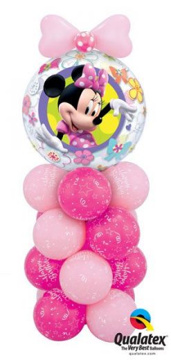 Bukiet 13 Disney Mini Mouse Bow Tique Qualatex #41065 25588-16 36711 43642-2