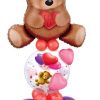 Bukiet 408 Teddy Bear Love Qualatex #16453 65205 17777-4 43599-8 43642-3