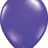 16 41cm Transparent Quartz Purple Qualatex #43896-1
