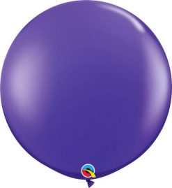 3' 91cm Transparent Quartz Purple Qualatex #42875-1