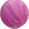 30" / 76cm Super Agate Pink Violet Rainbow Qualatex #63758-1
