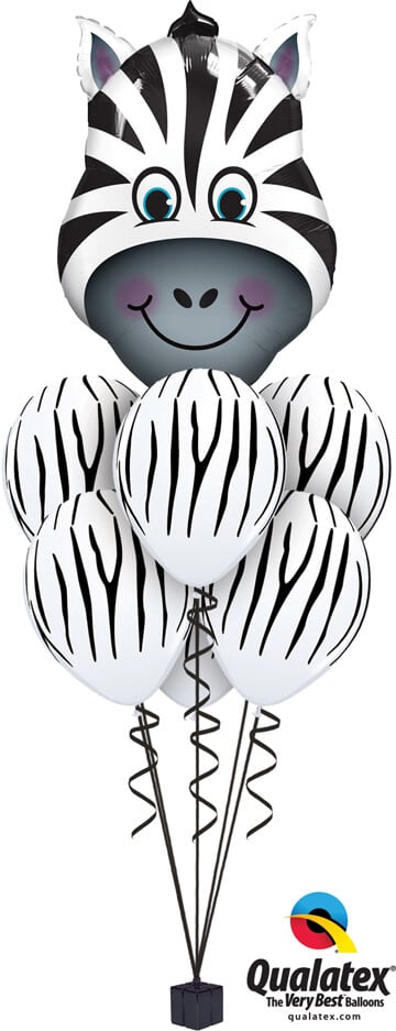 Bukiet 733 Zany Zebra Stripes Qualatex #16166 37044-6