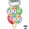 Bukiet 753 Happy 100th Birthday! Qualatex #23636 49565-2 52975-2