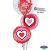 Bukiet 774 Happy Valentine's Hearts Qualatex #29505 23407 78545-2