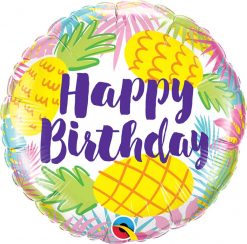 18″ / 46cm Birthday Pineapples Qualatex #57268