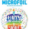18″ / 46cm Happy Birthday To You Rainbow Cake Qualatex #57298