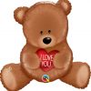 35″ / 89cm I Love You Teddy Bear Qualatex #98705
