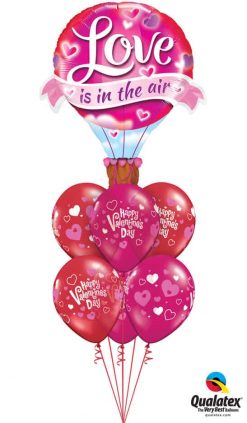 Bukiet 809 Ruby Red & Jewel Magenta Love Balloon Qualatex #78529 23407-6