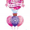 Bukiet 825 Purple Violet, Rose, & Wild Berry Love Balloon Qualatex #78529 11510-3