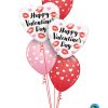 Bukiet 783 "Happy Valentine's Day" Hearts & Kisses Qualatex #78547-2 85713-3