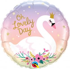 18″ / 46cm Oh Lovely Day Swan Qualatex #10371
