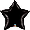 20" / 51cm Solid Colour Star Onyx Black Qualatex #12617