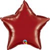 20" / 51cm Solid Colour Star Burgundy Qualatex #41533