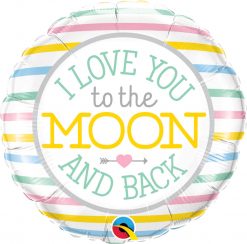 18" / 46cm I Love You To The Moon Qualatex #55382
