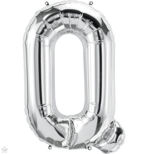 34" / 86cm Silver Letter Q North Star Balloons #58970