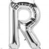 34" / 86cm Silver Letter R North Star Balloons #58972