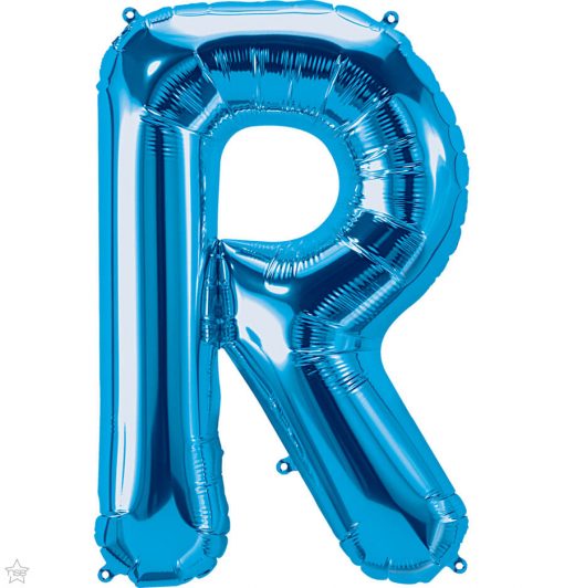 34" / 86cm Blue Letter R North Star Balloons #59263