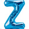 34" / 86cm Blue Letter Z North Star Balloons #59279