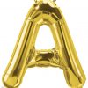 34" / 86cm Gold Letter A North Star Balloons #59281