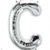 34" / 86cm Silver Letter C North Star Balloons #59660