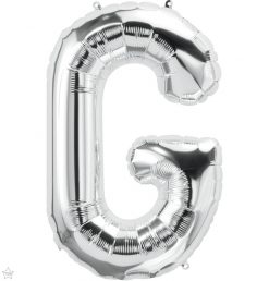 34" / 86cm Silver Letter G North Star Balloons #59668