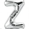 34" / 86cm Silver Letter Z North Star Balloons #59840